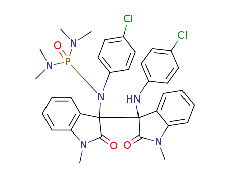 N-(4-chlorophenyl)-N',N',N'’,N'’-tetramethyl-N-{3-[(4-chlorophenyl)amino]-1,1’-dimethyl-2,2’-dioxo-1’,2,2’,3-tetrahydro-1H,3’H-3,3’-biindol-3’-yl}phosphoric triamide