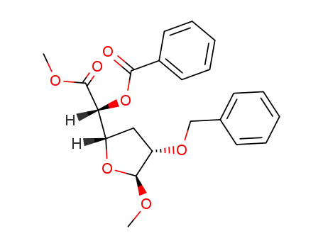 (+)-methyl (methyl-5-O-benzoyl-2-O-benzyl-3-deoxy-β-L-xylo-hexofuranosid)uronate