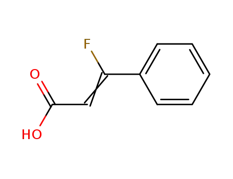 Molecular Structure of 105304-70-9 (2-Propenoic acid, 3-fluoro-3-phenyl-)