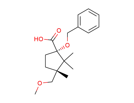 (1S,3R)-1-Benzyloxy-3-methoxymethyl-2,2,3-trimethylcyclopentanecarboxylic acid