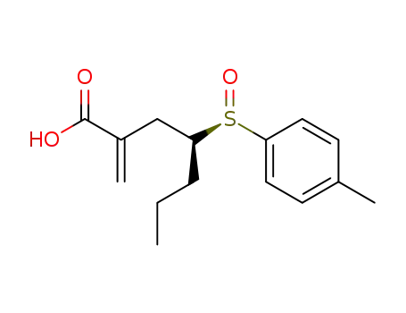 (S)-2-Methylene-4-((R)-toluene-4-sulfinyl)-heptanoic acid