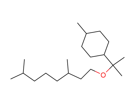 Molecular Structure of 57706-83-9 (1-[1-(3,7-Dimethyl-octyloxy)-1-methyl-ethyl]-4-methyl-cyclohexane)