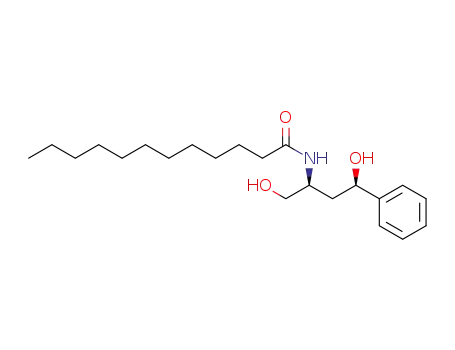 Molecular Structure of 475293-70-0 (Dodecanamide,
N-[(1S,3R)-3-hydroxy-1-(hydroxymethyl)-3-phenylpropyl]-)