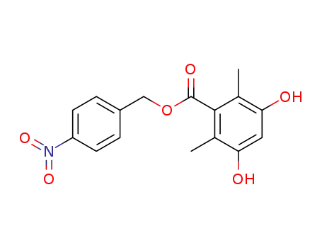 Benzoic acid, 3,5-dihydroxy-2,6-dimethyl-, (4-nitrophenyl)methyl ester