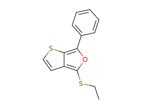 Molecular Structure of 181868-55-3 (Thieno[2,3-c]furan, 4-(ethylthio)-6-phenyl-)