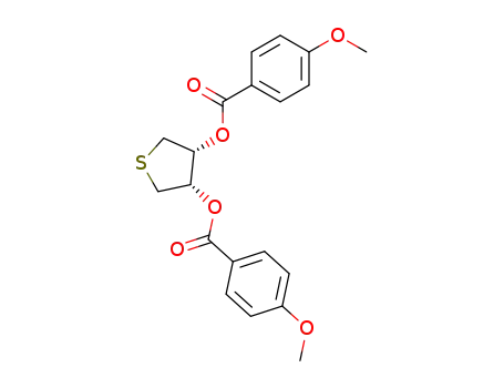 Benzoic acid, 4-methoxy-, (3R,4S)-tetrahydro-3,4-thiophenediyl ester,
rel-