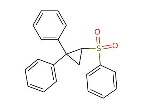 Molecular Structure of 13067-54-4 (Benzene,1,1'-[(phenylsulfonyl)cyclopropylidene]bis- (9CI))