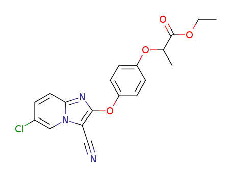 ethyl 2-<4-(6-chloro-3-cyano-2-imidazo<1,2-a>pyridinyloxy)phenoxy>propionate