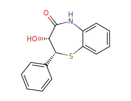Molecular Structure of 27068-82-2 (cis-(+/-)-2,3-dihydro-3-hydroxy-2-phenyl-1,5-benzothiazepin-4(5H)-one)