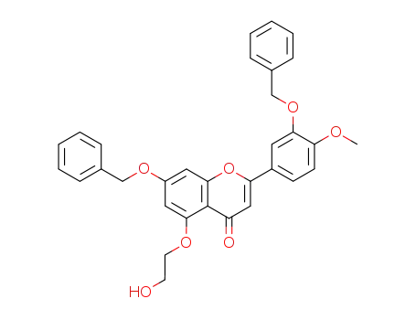 7-Benzyloxy-2-(3-benzyloxy-4-methoxy-phenyl)-5-(2-hydroxy-ethoxy)-chromen-4-one