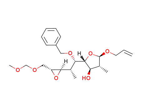 (2R,3R,4R,5R)-5-Allyloxy-2-[(1S,2S)-1-benzyloxy-2-((2R,3R)-3-methoxymethoxymethyl-oxiranyl)-propyl]-4-methyl-tetrahydro-furan-3-ol