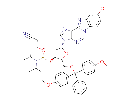 5'-O-(4,4'-dimethoxytriphenylmethyl)-3'-O-[(diisopropylamino)(2-cyanoethyl)phosphino]-9-hydroxy-1,N<sup>6</sup>-benzetheno-2'-deoxyadenosine