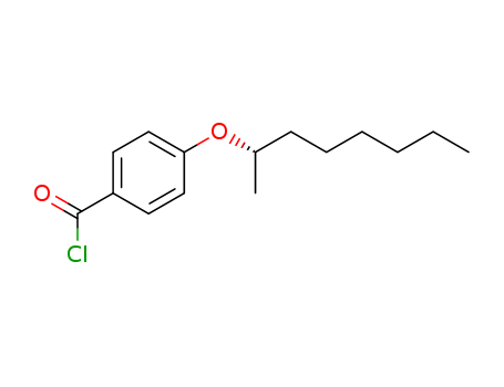Benzoyl chloride, 4-[(1-methylheptyl)oxy]-, (S)-
