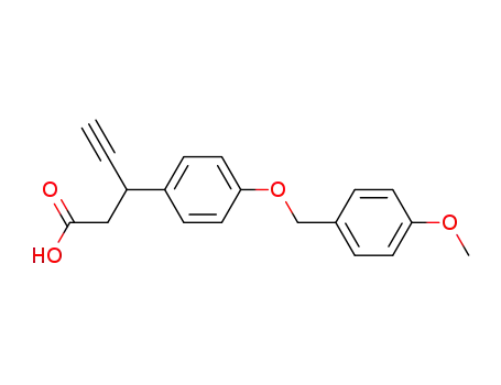 3-(4-(4-methoxybenzyloxy)phenyl)pent-4-ynoic acid
