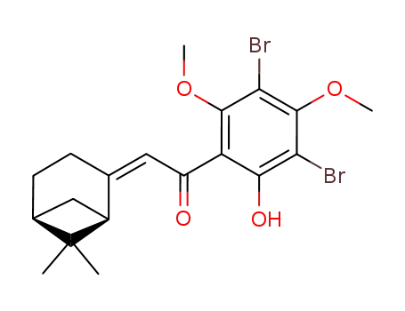 (Z)-(1R)-2-(6,6-dimethylbicyclo<3.1.1>hept-2-ylidene)-1-(3,5-dibromo-2-hydroxy-4,6-dimethoxyphenyl)ethanone