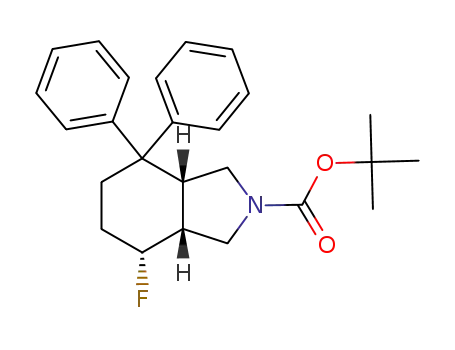 (3aR,7R,7aR)-4,4-diphenyl-7-fluoro-2-tert-butyloxycarbonylperhydroisoindole