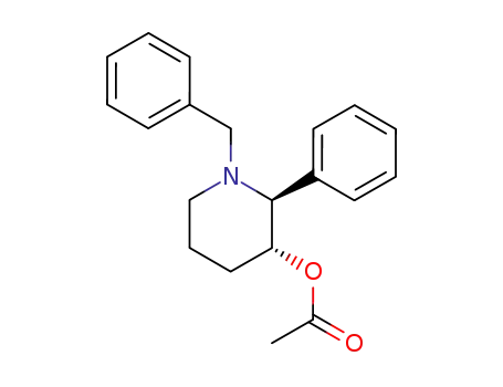 trans (2S,3R)-N-benzyl-3-acetoxy-2-phenylpiperidine