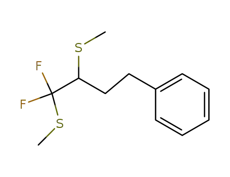 1,1-difluoro-1,2-bis(methylthio)-4-phenylbutane