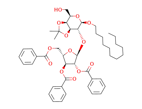 dodecyl 2,3,5-tri-O-benzoyl-α-L-arabinofuranosyl-(1->2)-3,4-O-isopropylidene-β-D-galactopyranoside