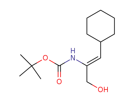 (2-cyclohexyl-1-hydroxymethyl-vinyl)-carbamic acid <i>tert</i>-butyl ester