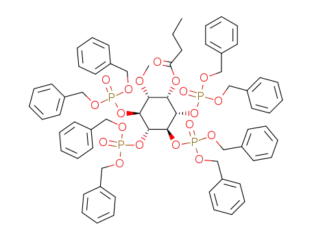 D-2-O-Butyryl-1-O-methyl-myo-inositol 3,4,5,6-tetrakis(dibenzyl phosphate)