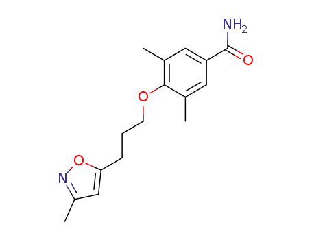 3,5-dimethyl-4-[3-(3-methylisoxazol-5-yl)propyloxy]benzamide