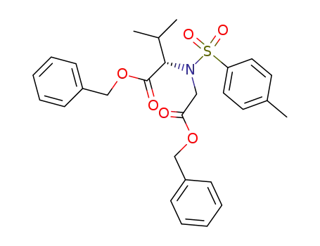 L-Valine, N-[(4-methylphenyl)sulfonyl]-N-[2-oxo-2-(phenylmethoxy)ethyl]-,
phenylmethyl ester