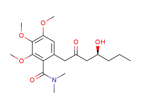 Benzamide, 6-(4-hydroxy-2-oxoheptyl)-2,3,4-trimethoxy-N,N-dimethyl-,
(S)-