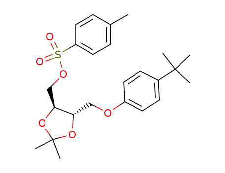 Toluene-4-sulfonic acid (4S,5S)-5-(4-tert-butyl-phenoxymethyl)-2,2-dimethyl-[1,3]dioxolan-4-ylmethyl ester