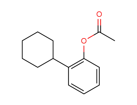 Molecular Structure of 27163-72-0 ((2-cyclohexylphenyl) acetate)