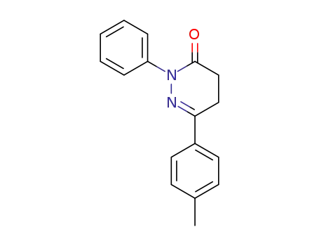 Molecular Structure of 24734-45-0 (3(2H)-Pyridazinone, 4,5-dihydro-6-(4-methylphenyl)-2-phenyl-)