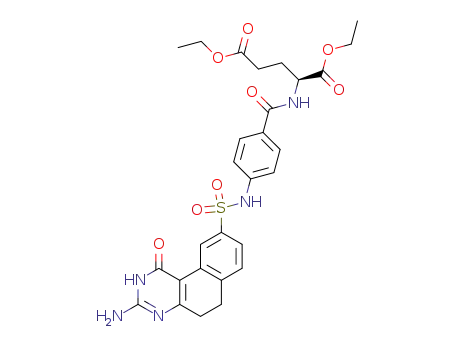 L-Glutamic acid,
N-[4-[[(3-amino-1,2,5,6-tetrahydro-1-oxobenzo[f]quinazolin-9-yl)sulfonyl]
amino]benzoyl]-, diethyl ester