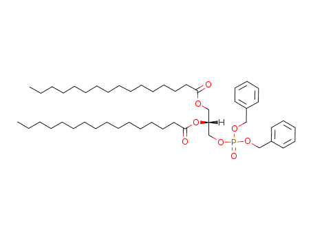 Hexadecanoic acid,  1-[[[bis(phenylmethoxy)phosphinyl]oxy]methyl]-1,2-ethanediyl ester, (R)-