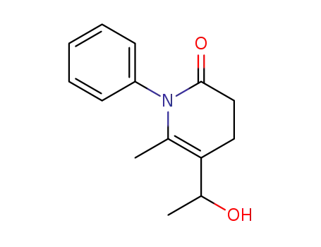 Molecular Structure of 202188-61-2 (5-(1-hydroxyethyl)-6-methyl-1-phenyl-1,2,3,4-tetrahydro-2-pyridinone)