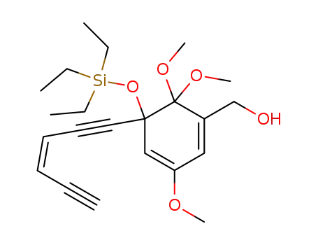 [5-((Z)-Hex-3-ene-1,5-diynyl)-3,6,6-trimethoxy-5-triethylsilanyloxy-cyclohexa-1,3-dienyl]-methanol