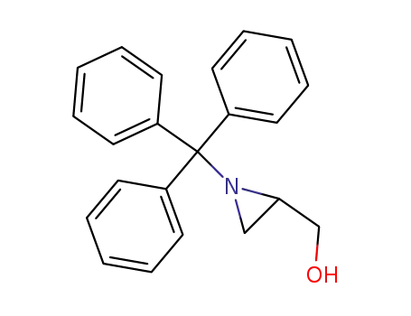 Molecular Structure of 193635-04-0 ((1-Trityl-aziridin-2-yl)-methanol)