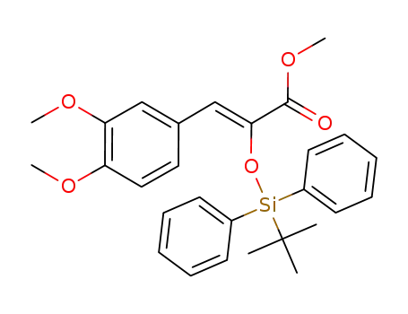 Z-2-<3,4-dimethoxyphenyl>-1-tert-butyldiphenylsilyloxy methyl propenoate