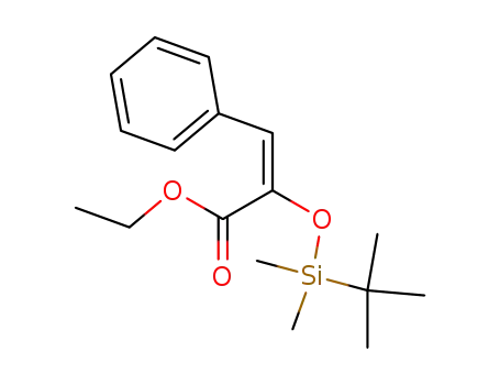 E-2-<phenyl>-1-tert-butyldimethylsilyloxy ethyl propenoate