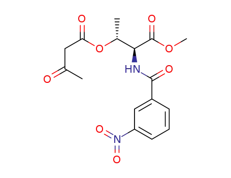 (2S,3R)-methyl 2-(3-nitrobenzamido)-3-(3-oxobutanoyloxy)-butanoate
