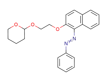 Molecular Structure of 201813-17-4 (1-phenyl-2-{2-[2-(tetrahydro-2H-2-pyranyloxy)ethoxy]-1-naphthyl}-1-diazene)