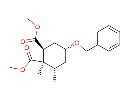 (1R,2S,4R,6S)-dimethyl-4-benzyloxy-1,6-dimethylcycohexane-1,2-dicarboxylate