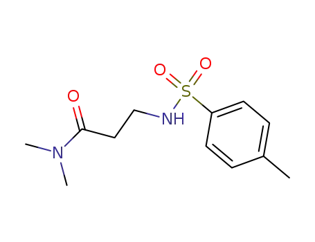 Molecular Structure of 193635-15-3 (Propanamide, N,N-dimethyl-3-[[(4-methylphenyl)sulfonyl]amino]-)