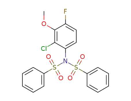 Molecular Structure of 1453101-26-2 (C<sub>19</sub>H<sub>15</sub>ClFNO<sub>5</sub>S<sub>2</sub>)