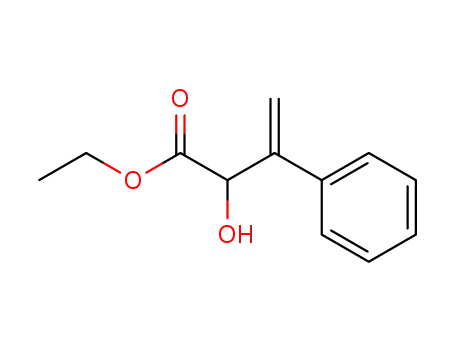 Molecular Structure of 72655-88-0 (2-Hydroxy-3-phenyl-3-butensaeureaethylester)