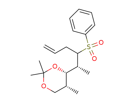 1,3-Dioxane,
2,2,5-trimethyl-4-[(1R)-1-methyl-2-(phenylsulfonyl)-4-pentenyl]-, (4S,5R)-