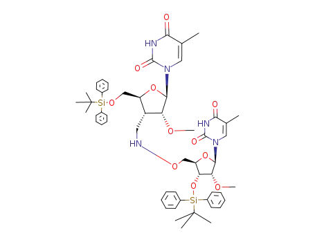 3'-de(oxyphosphinico)-3'-(methyleneimino)-5'-O-(tert-butyldiphenylsilyl)-2'-O-methyl-5-methyluridylyl-(3'->5')-3'-O-(tert-butyldiphenylsilyl)-2'-O-methyl-5-methyluridine