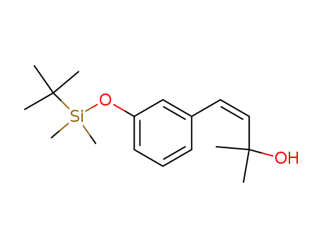 3-Buten-2-ol,
4-[3-[[(1,1-dimethylethyl)dimethylsilyl]oxy]phenyl]-2-methyl-, (Z)-