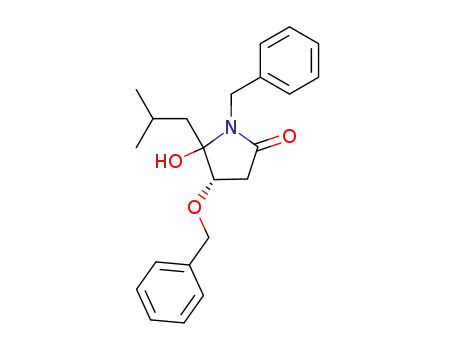 (S)-1-Benzyl-4-benzyloxy-5-hydroxy-5-isobutyl-pyrrolidin-2-one