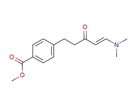 Molecular Structure of 187242-84-8 (4-((E)-5-Dimethylamino-3-oxo-pent-4-enyl)-benzoic acid methyl ester)