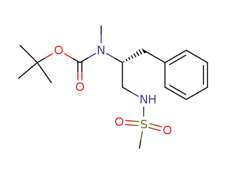 Carbamic acid,
methyl[(1R)-1-[[(methylsulfonyl)amino]methyl]-2-phenylethyl]-,
1,1-dimethylethyl ester